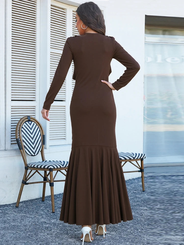 Robe Clémence – Longue, Manches Longues