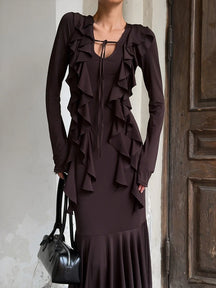 Robe Clémence – Longue, Manches Longues