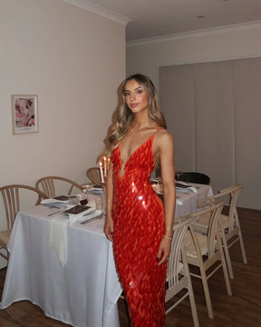 Robe Longue Sirène Sequins Kailani