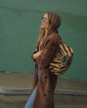 Long manteau à boutons Lucie