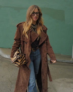 Long manteau à boutons Lucie