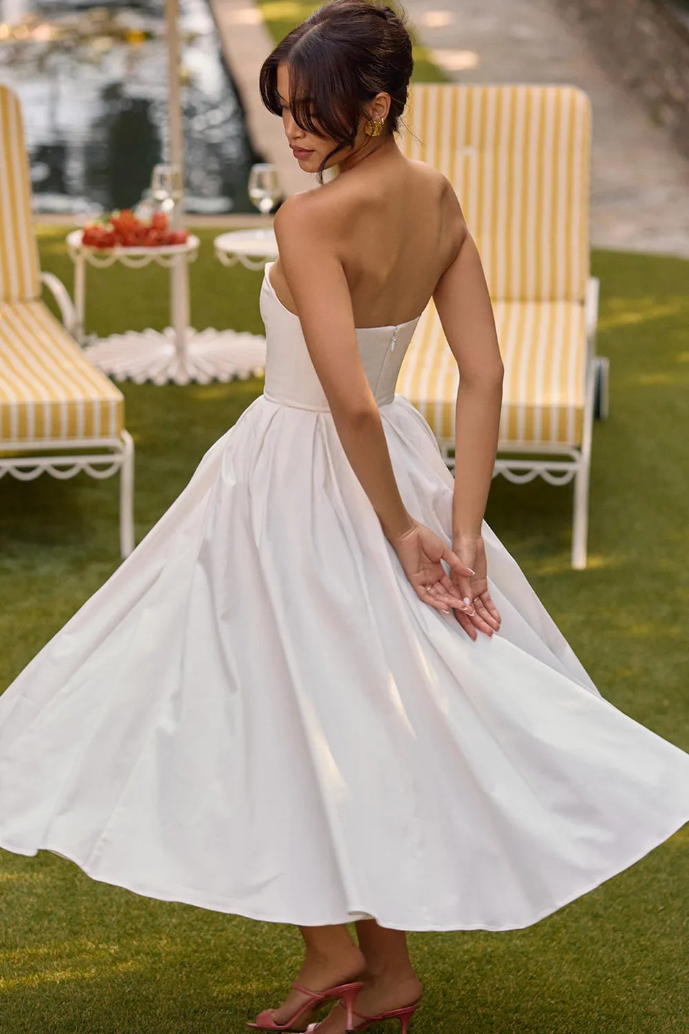 Robe Midi Bustier Celeste