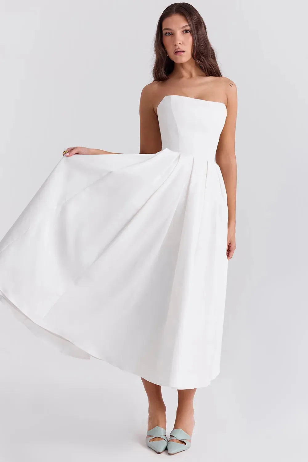Robe Midi Bustier Celeste