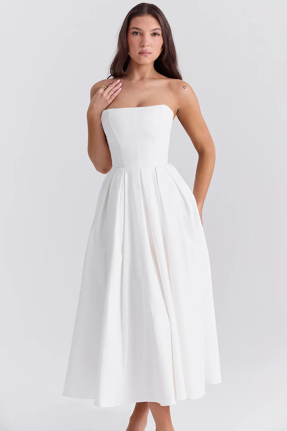 Robe Midi Bustier Celeste