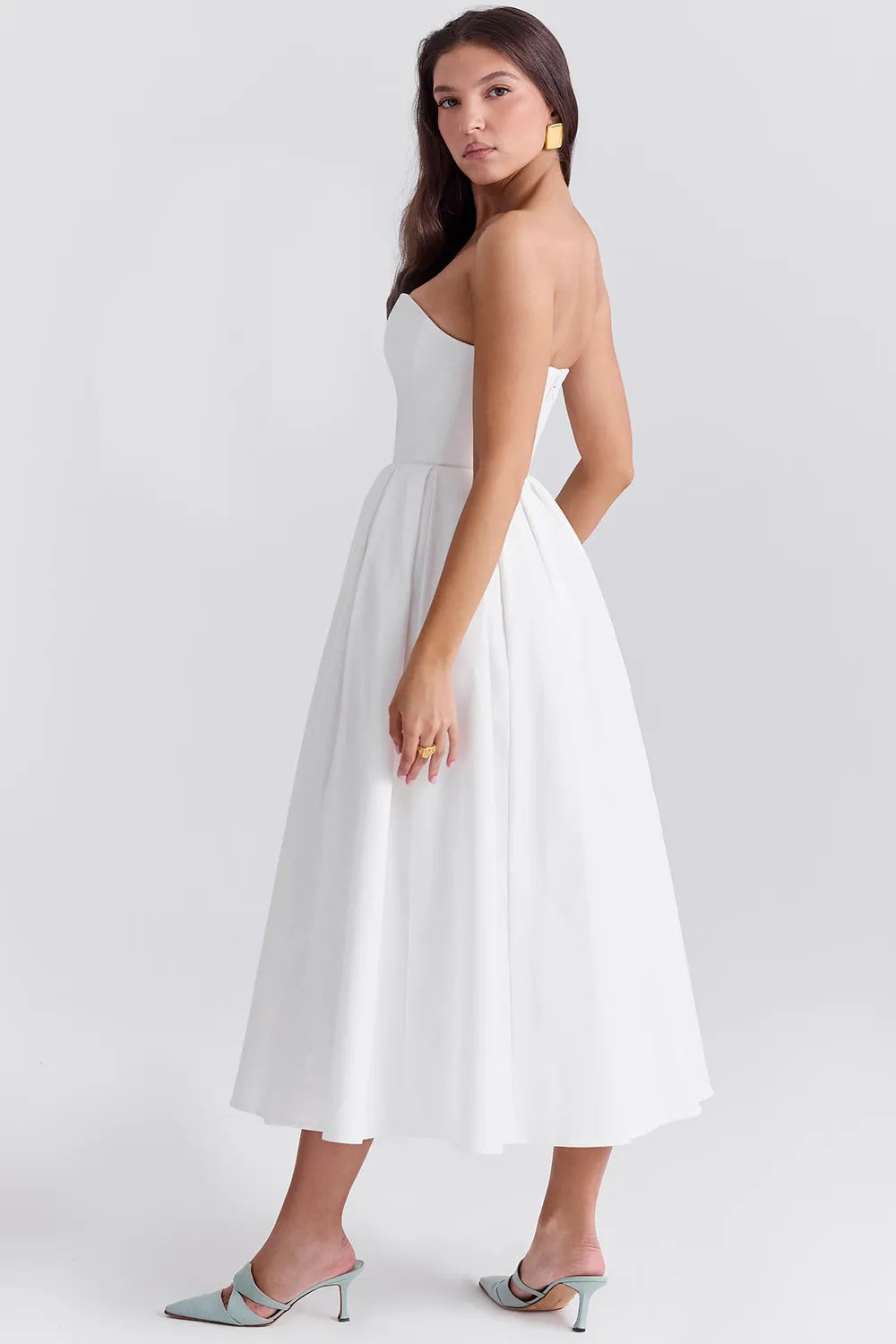 Robe Midi Bustier Celeste