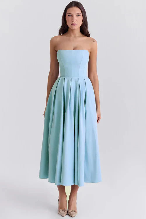 Robe Midi Bustier Celeste
