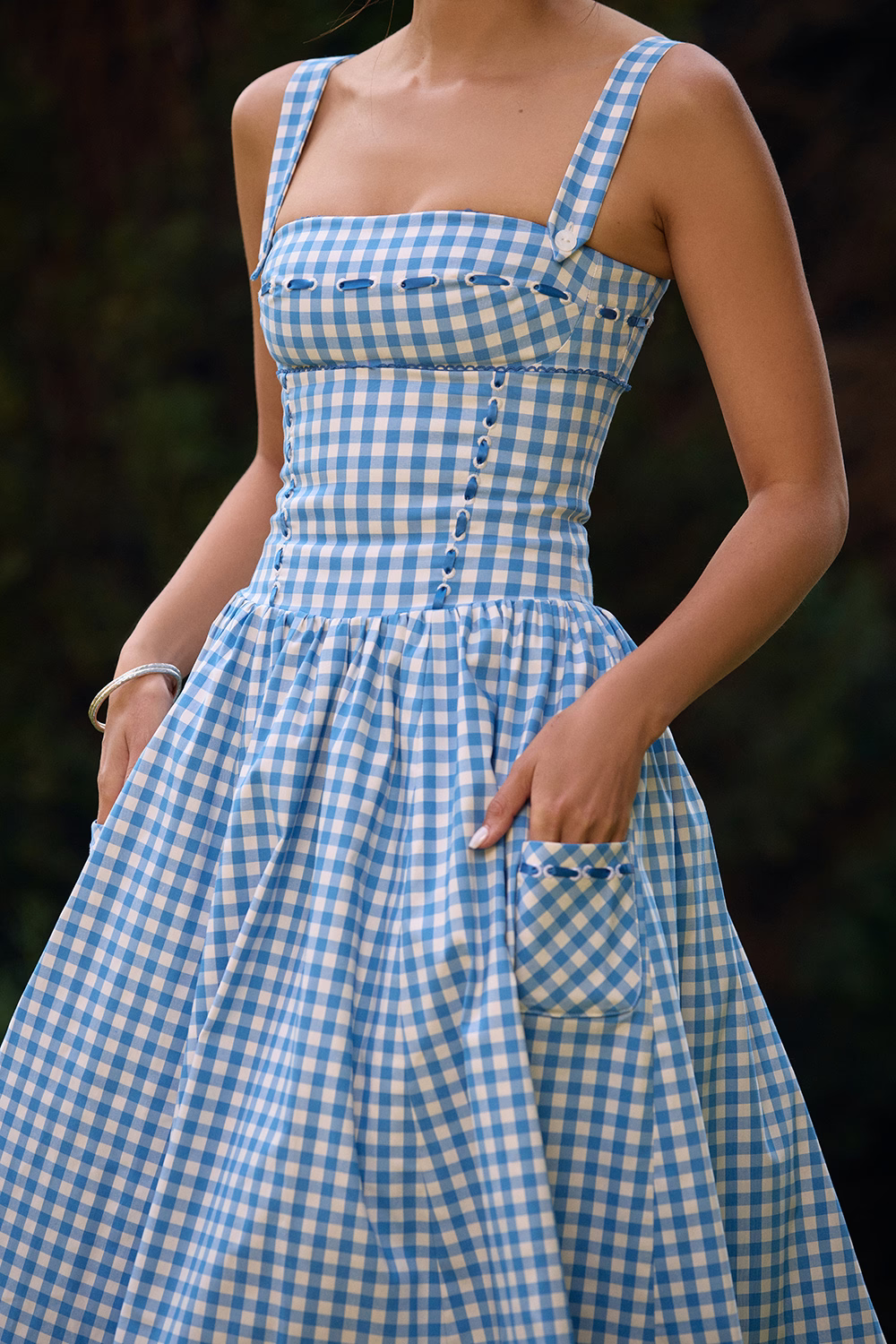 Robe Midi À Carreaux Amélie