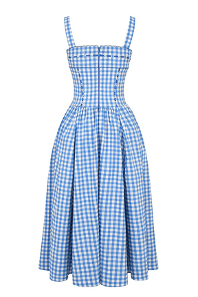 Robe Midi À Carreaux Amélie