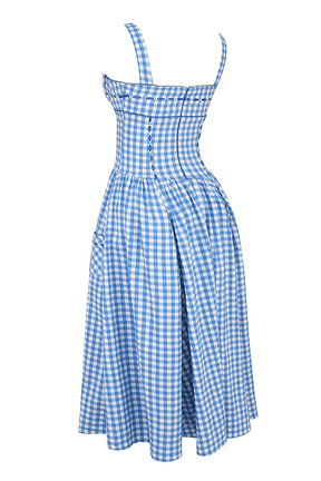 Robe Midi À Carreaux Amélie