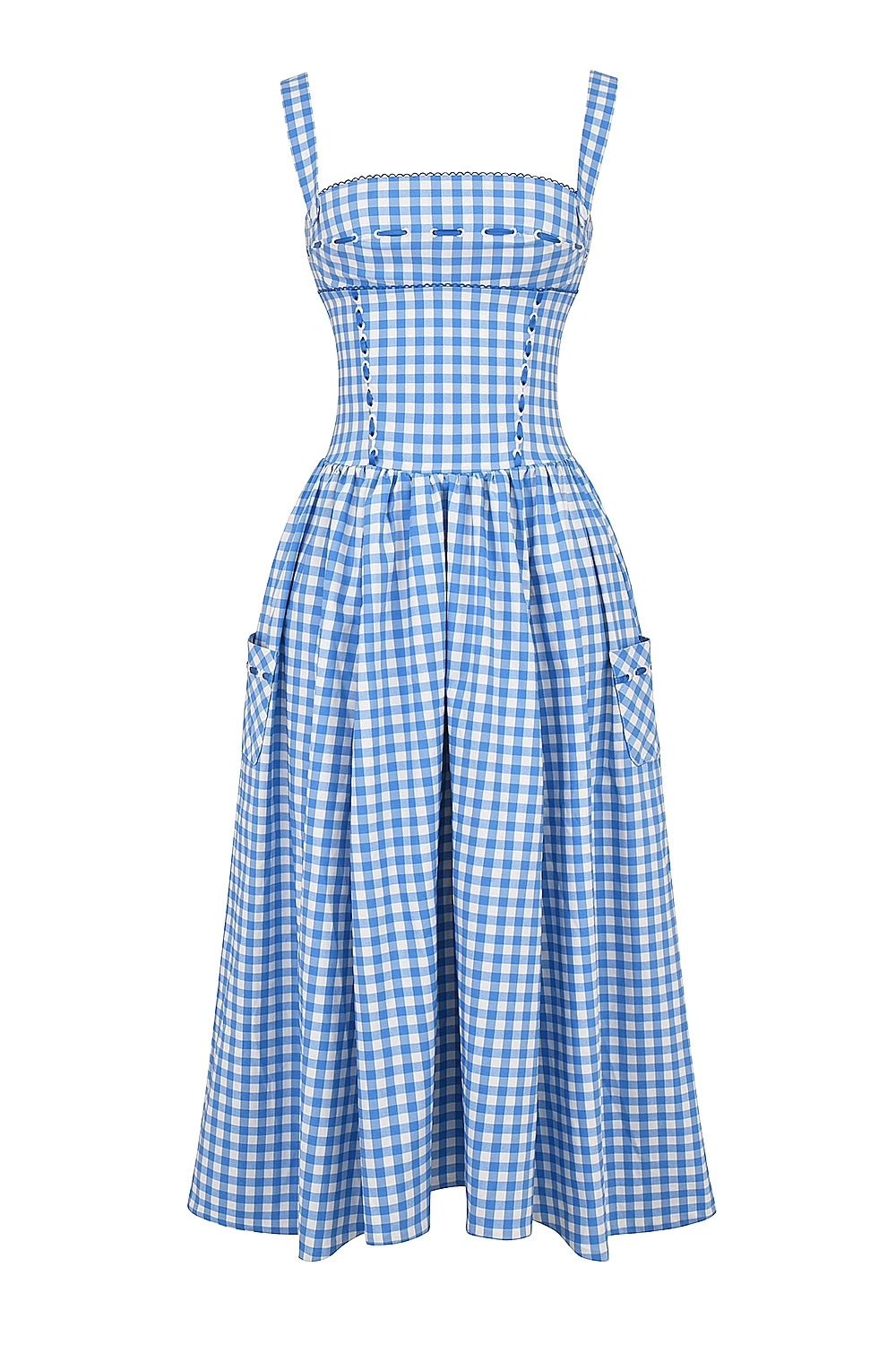 Robe Midi À Carreaux Amélie