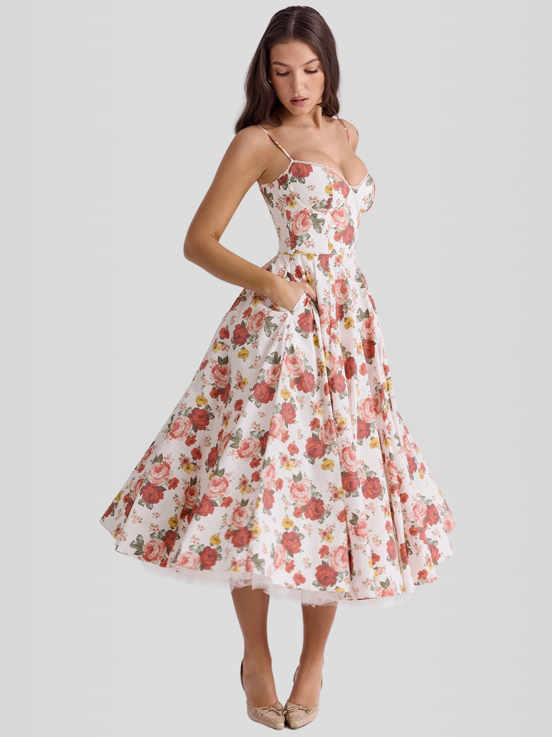 Robe Midi Corset Chloé