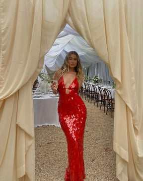 Robe Longue Sirène Sequins Kailani