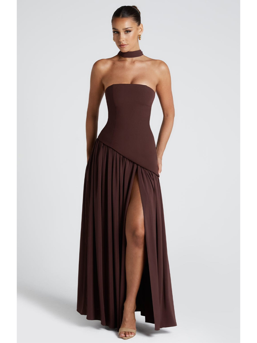 Robe Longue Sans Bretelles Mya