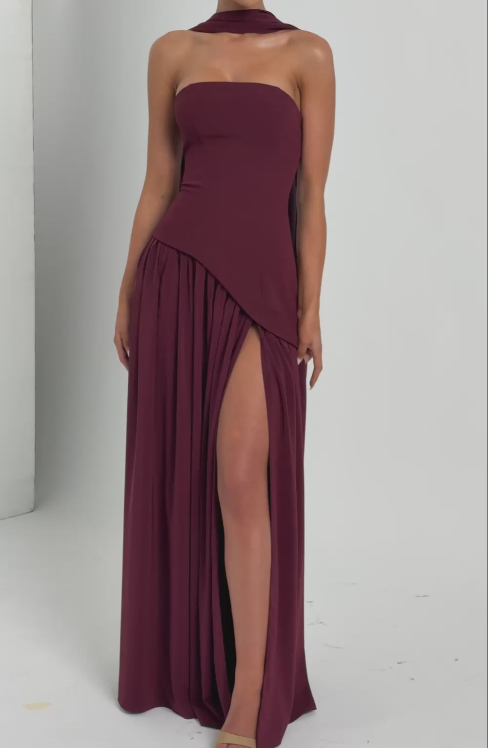Robe Longue Sans Bretelles Mya