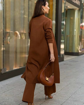 Ensemble Joyce – Tricoté, Pantalon • Chemisier • Veste