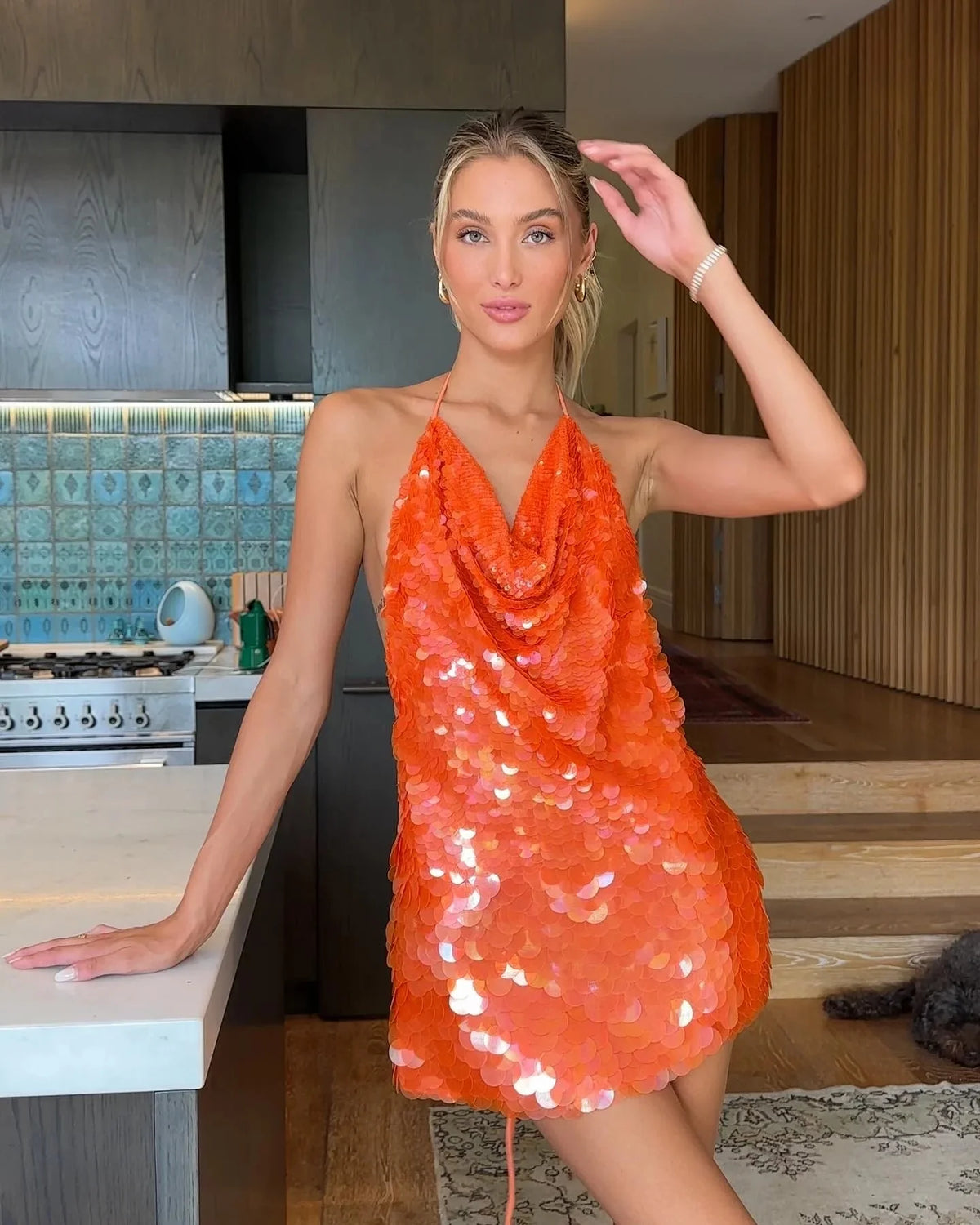 Robe Courte Pailletée Karina