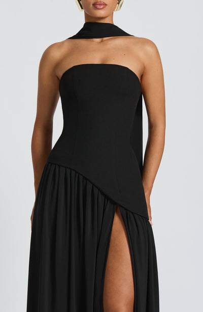 Robe Longue Sans Bretelles Mya