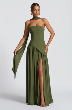Robe Longue Sans Bretelles Mya