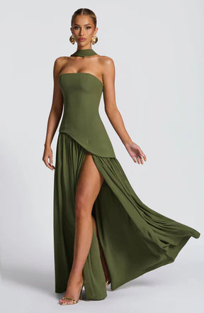 Robe Longue Sans Bretelles Mya