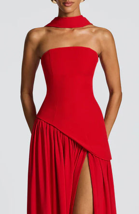 Robe Longue Sans Bretelles Mya