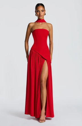 Robe Longue Sans Bretelles Mya