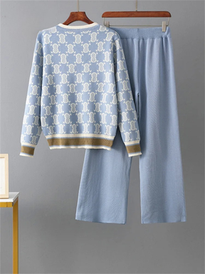 Ensemble Charlotte – Pantalon & Veste en Maille