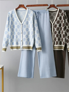 Ensemble Charlotte – Pantalon & Veste en Maille