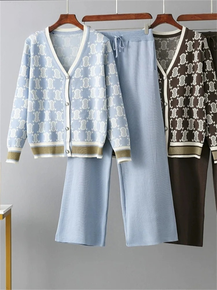 Ensemble Charlotte – Pantalon & Veste en Maille