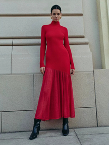 Robe midi à manches longues Adèle