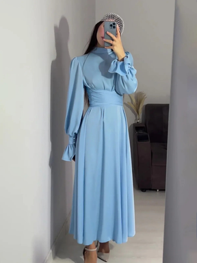 Robe midi à manches longues Louise