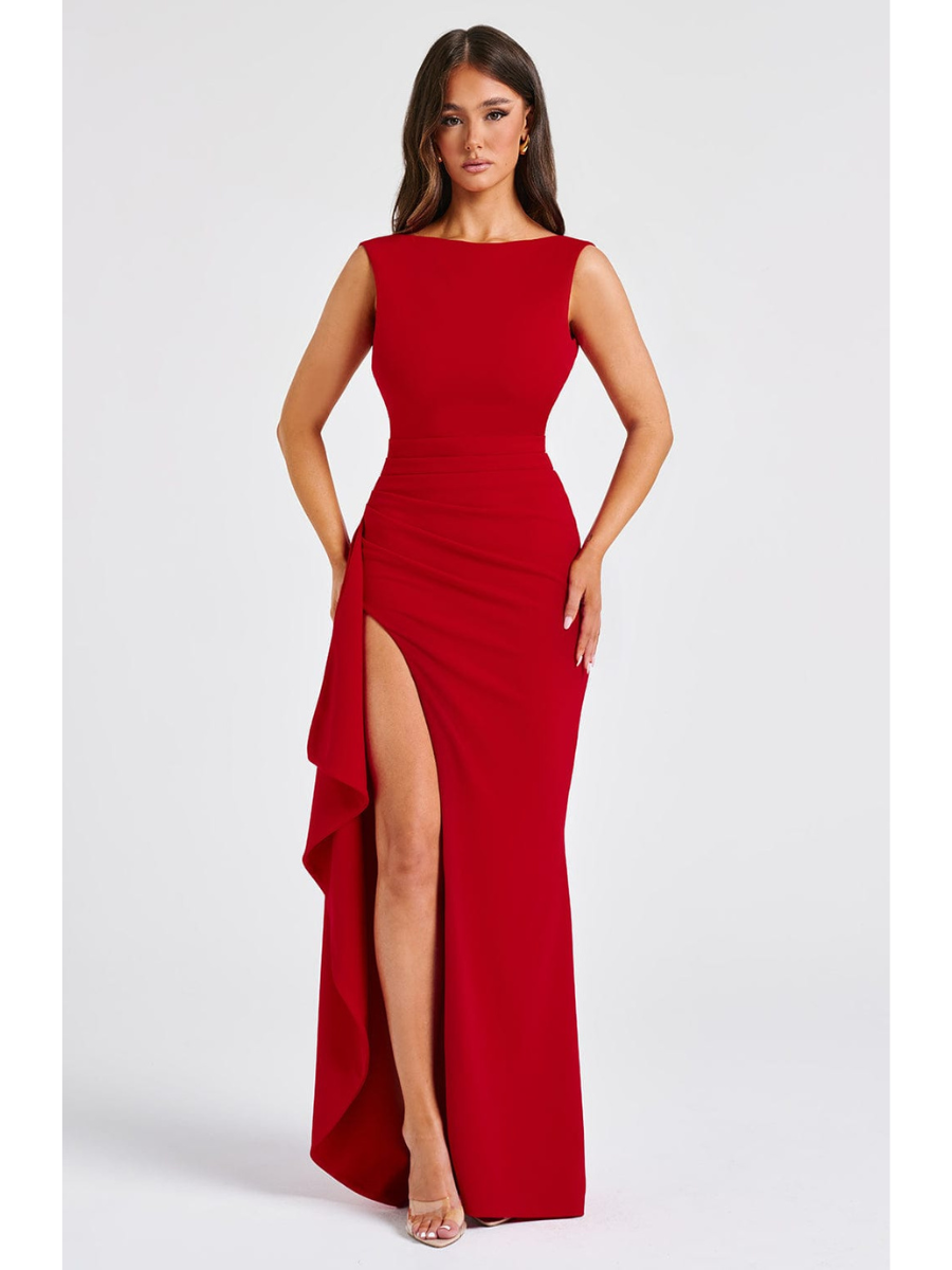 Robe Longue Fendue Noelia