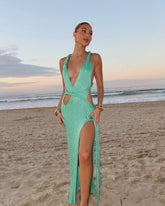 Robe Longue Fendue Chandria