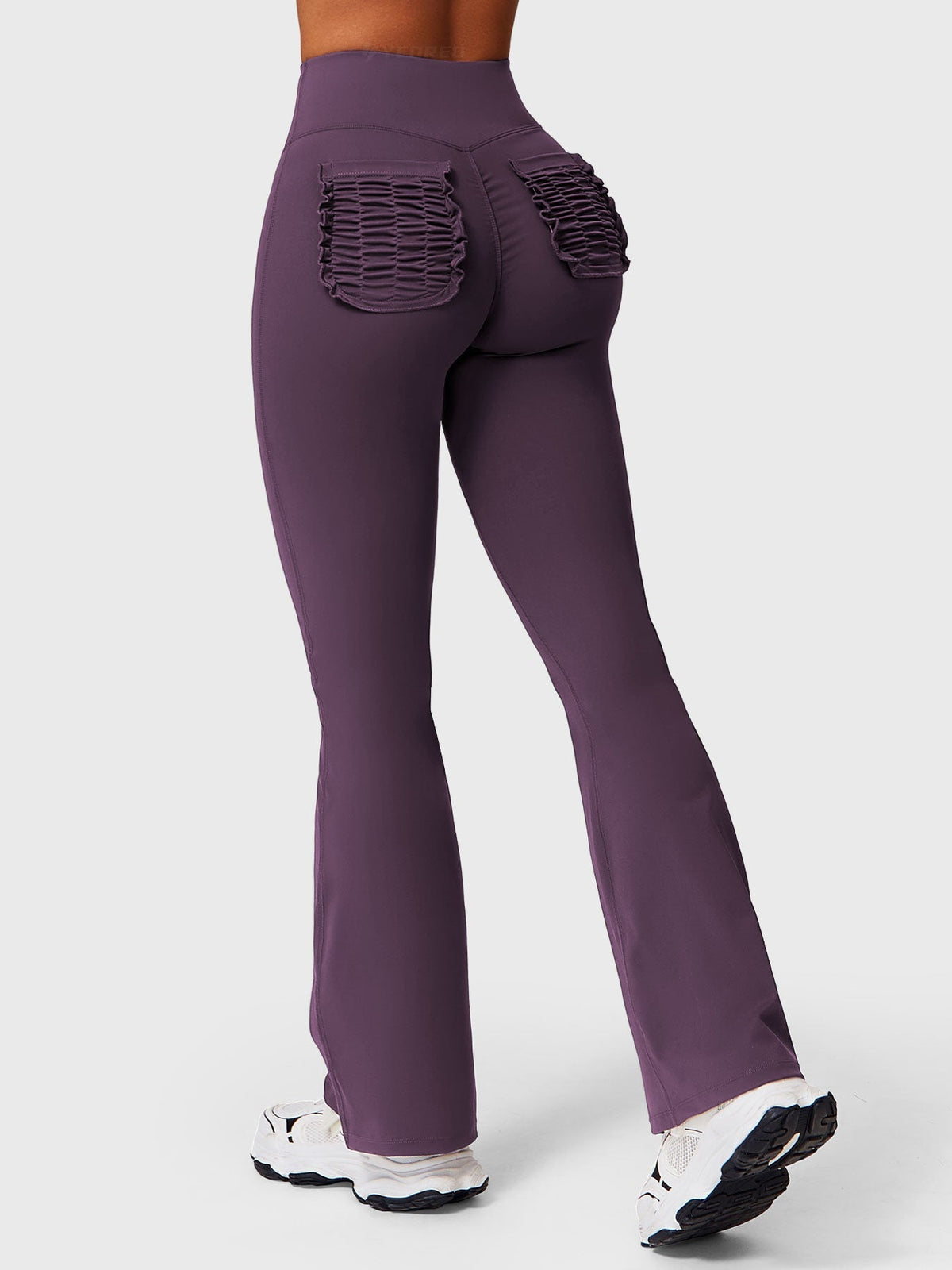 Pantalon Flare Poches Froncées Giseli
