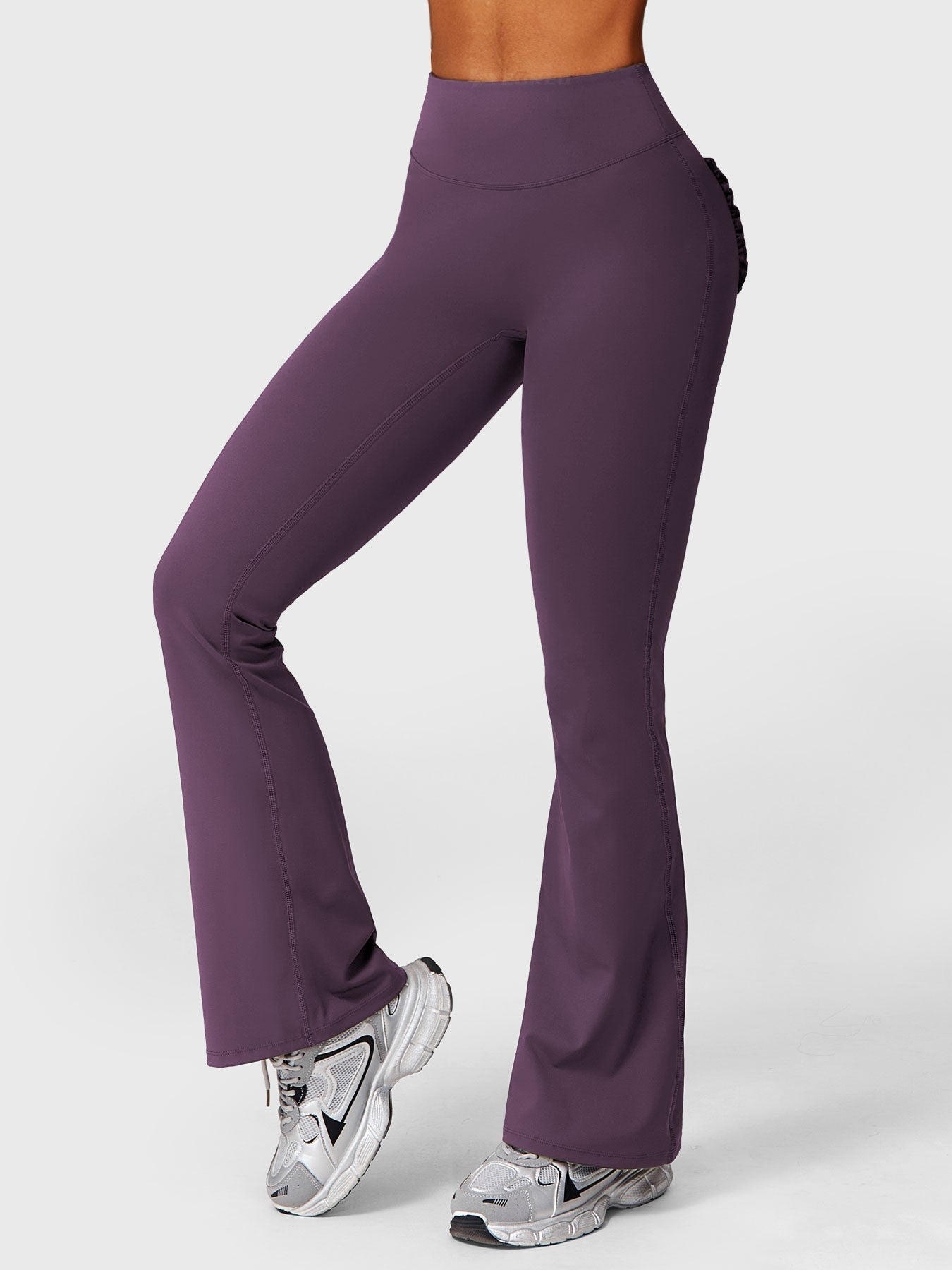 Pantalon Flare Poches Froncées Giseli
