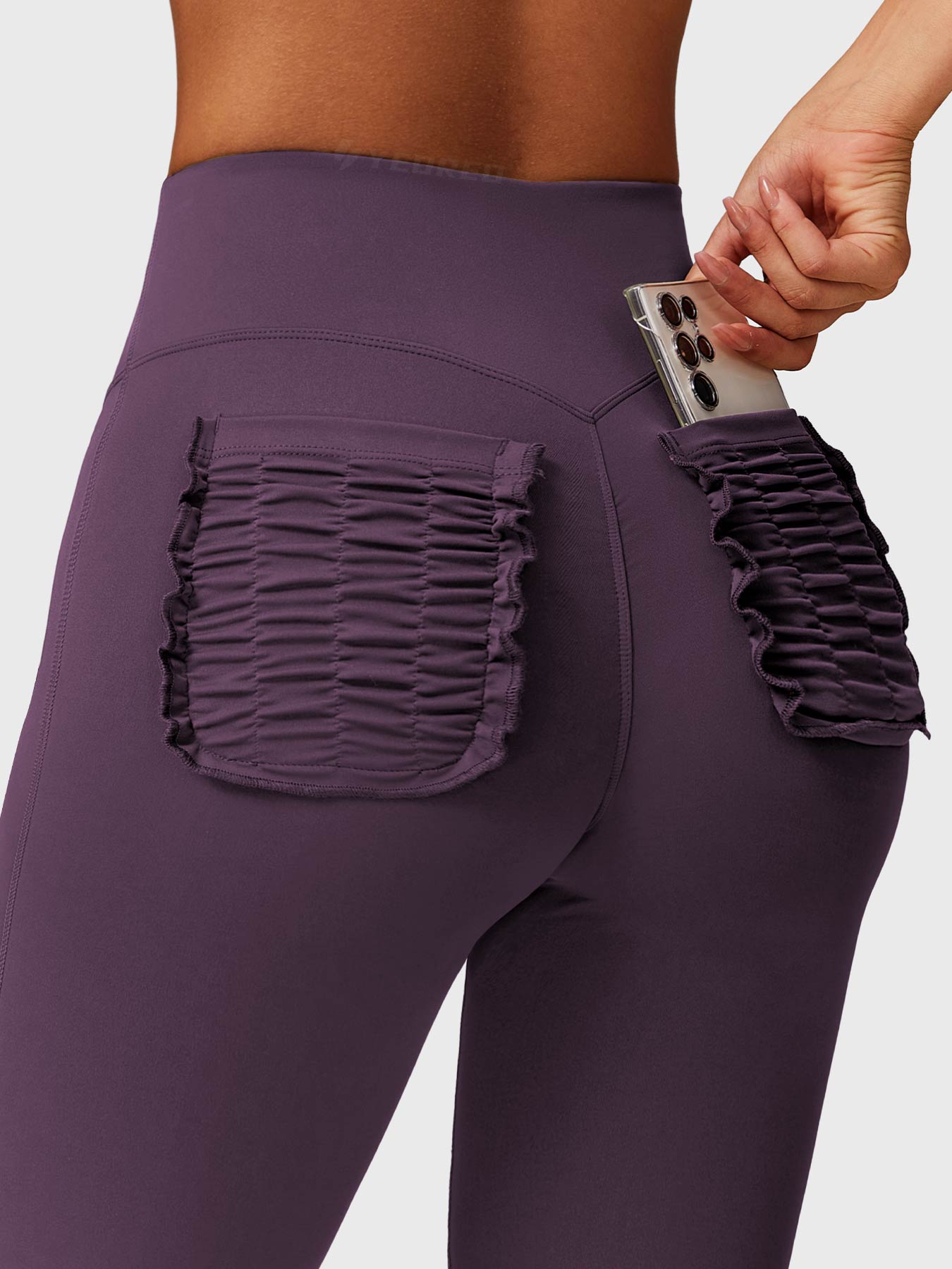 Pantalon Flare Poches Froncées Giseli