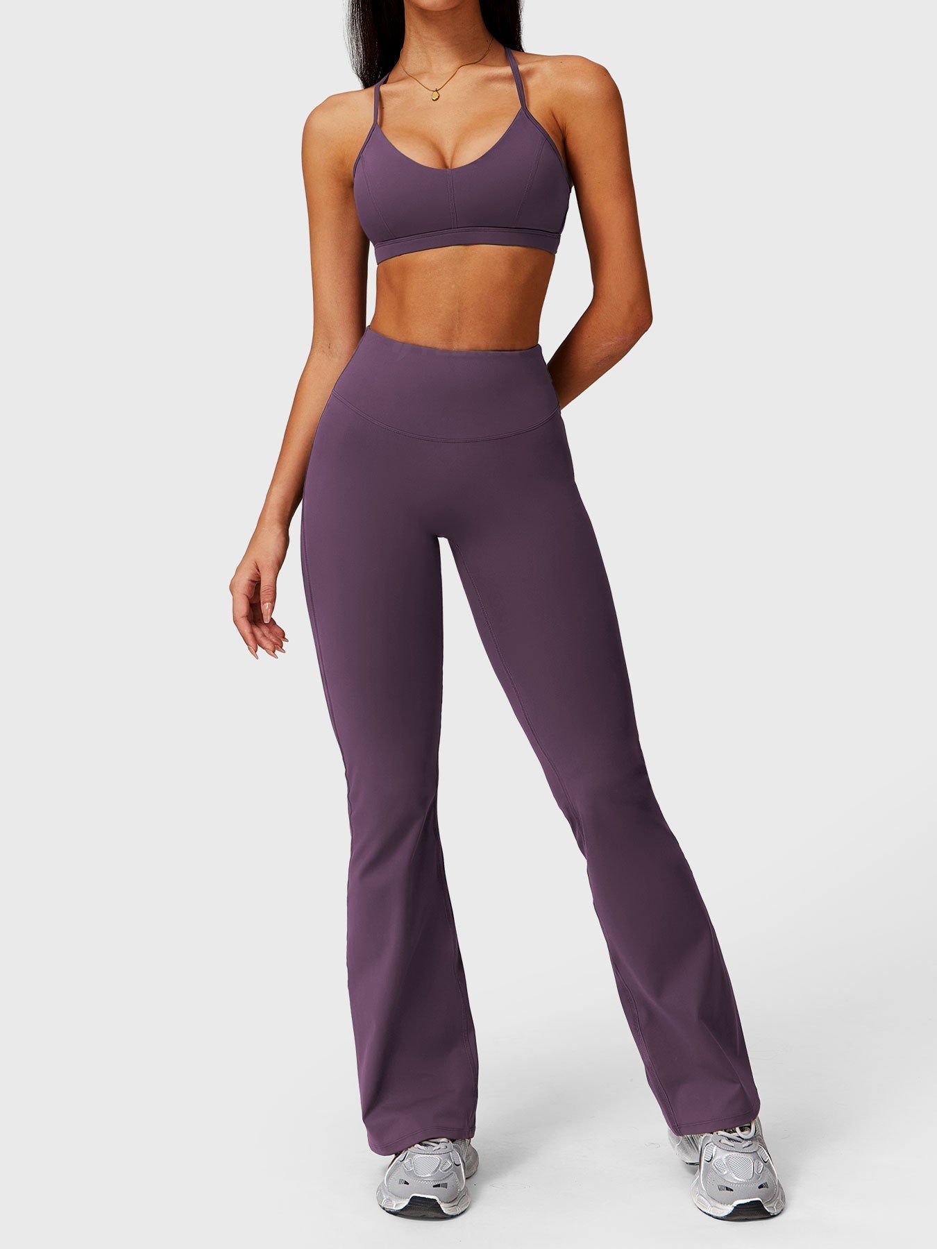 Pantalon Flare Poches Froncées Giseli