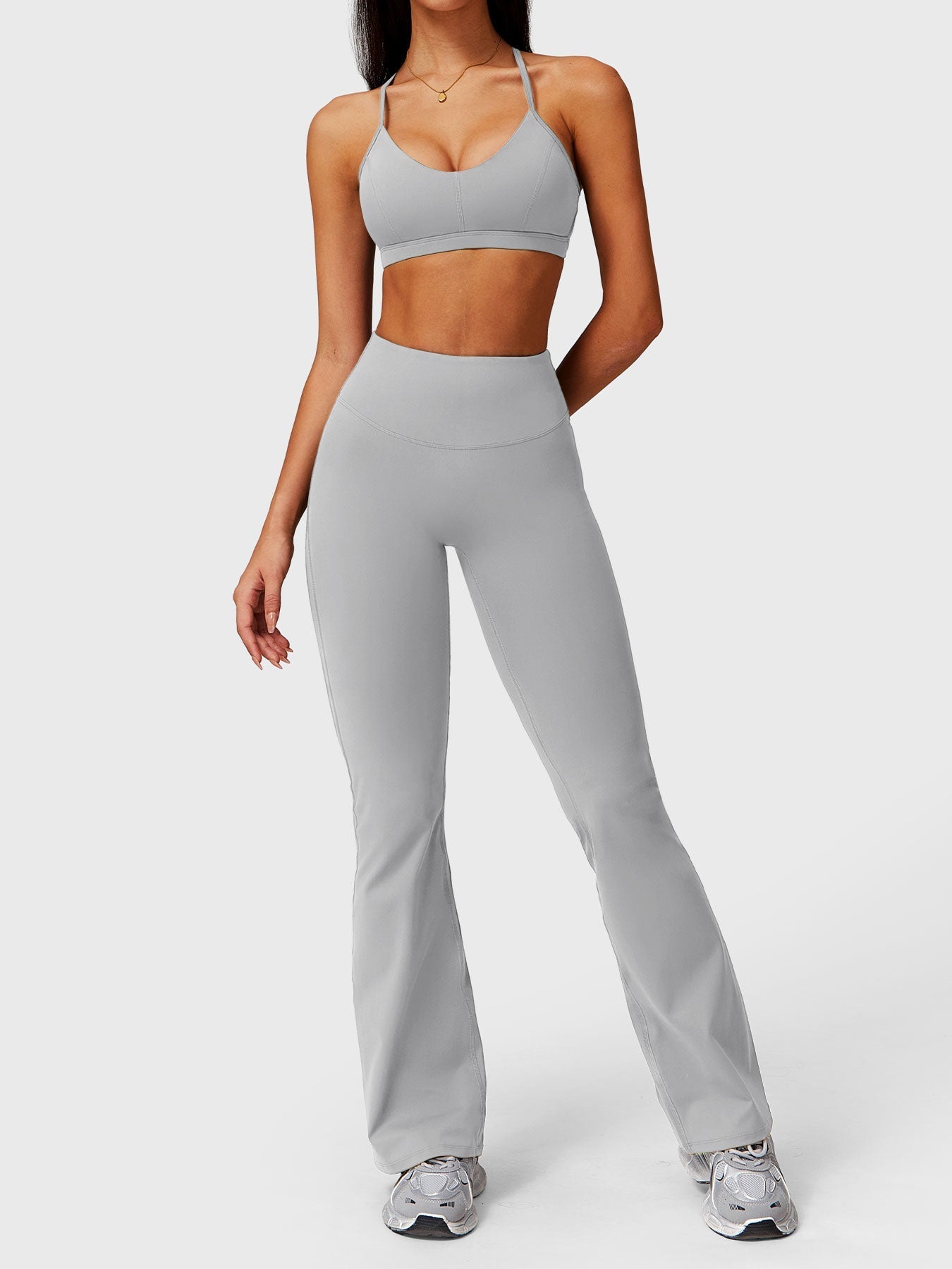 Pantalon Flare Poches Froncées Giseli