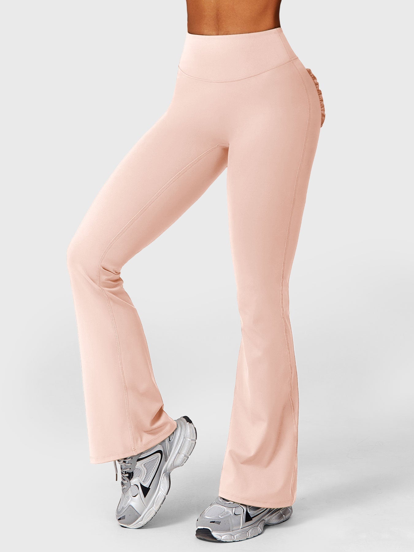 Pantalon Flare Poches Froncées Giseli