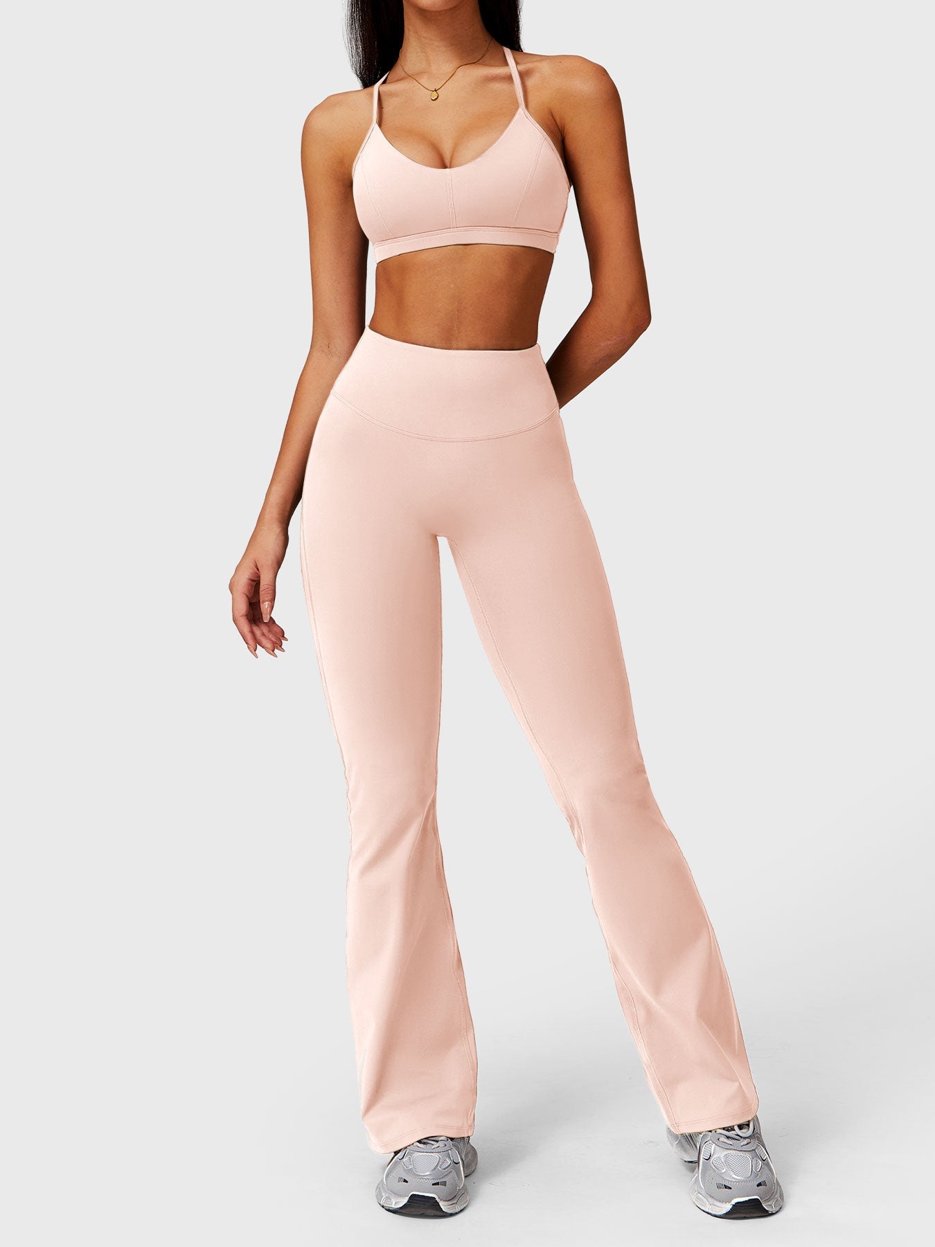 Pantalon Flare Poches Froncées Giseli