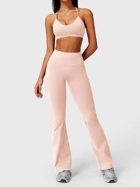 Pantalon Flare Poches Froncées Giseli