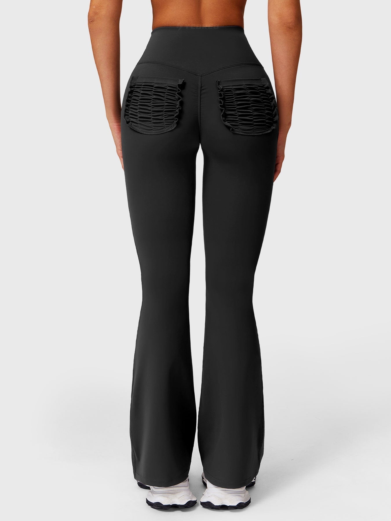 Pantalon Flare Poches Froncées Giseli